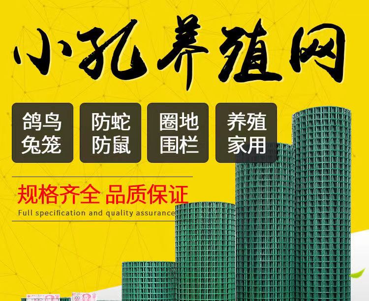 防鼠防锈小孔铁丝网养殖鸡鸭网猫鸽兔阳台防护网果园菜园圈地围栏 - 图0