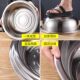 Food grade 304 stainless steel basin household egg beating basin