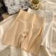 7a Seamless Safety Pants Underwear Buttock Lifting Three-in-One Women's Tummy Control Ice Silk Bottoming Shorts Anti-Exposed Boxer Two-in-One