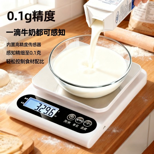 2025新款厨房电子秤精准小型家用电子称高精度烘焙克数称重食物秤