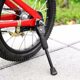 Bicycle foot support bracket single universal parking side support