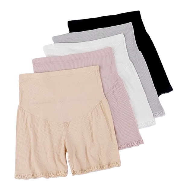 Pregnant women's safety pants Summer thin -way anti -light can be adjusted to the bottom of the pregnancy ice silk tripod trousers to support the abdomen