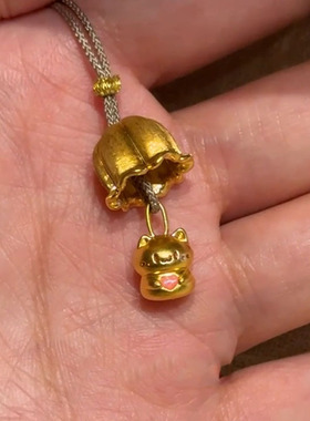 小巧猫咪时尚清新立体百搭项链