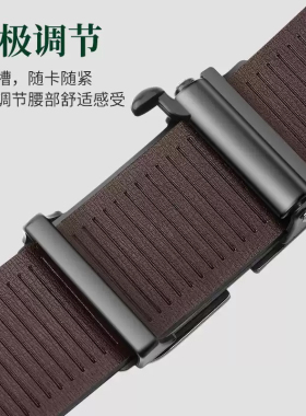 男士皮带无牙内穿自动扣腰带真皮