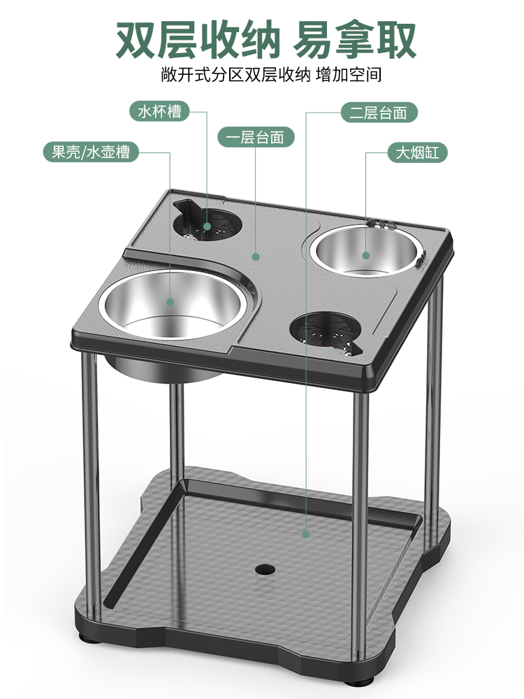 麻将机茶几茶水架棋牌室专用麻将桌水杯架家用小茶桌餐桌面板手机 - 图2