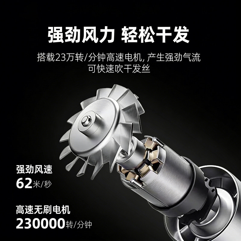 高速华强北吹风机电吹风家用负离子护发静音速干风筒2025新款强力,淘宝优惠券,粉丝福利购,淘宝优惠卷