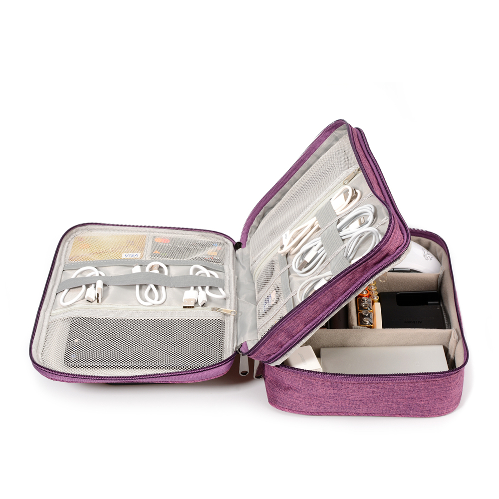 数据线数码收纳包充电器充电宝移动电源旅行包电子产品配件整理袋-图3