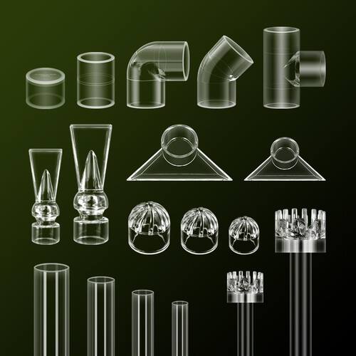 鱼缸透明三通亚克力管配件水管大全进出水口diy改装除油膜管虹吸 - 图1