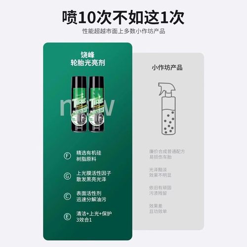 汽车轮胎蜡轮胎泡沫光亮剂保养防水防老化汽车腊清洁清洗用品大全 - 图2