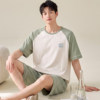 Pure cotton short-sleeved pajamas set | Over 2,000 additional purchases