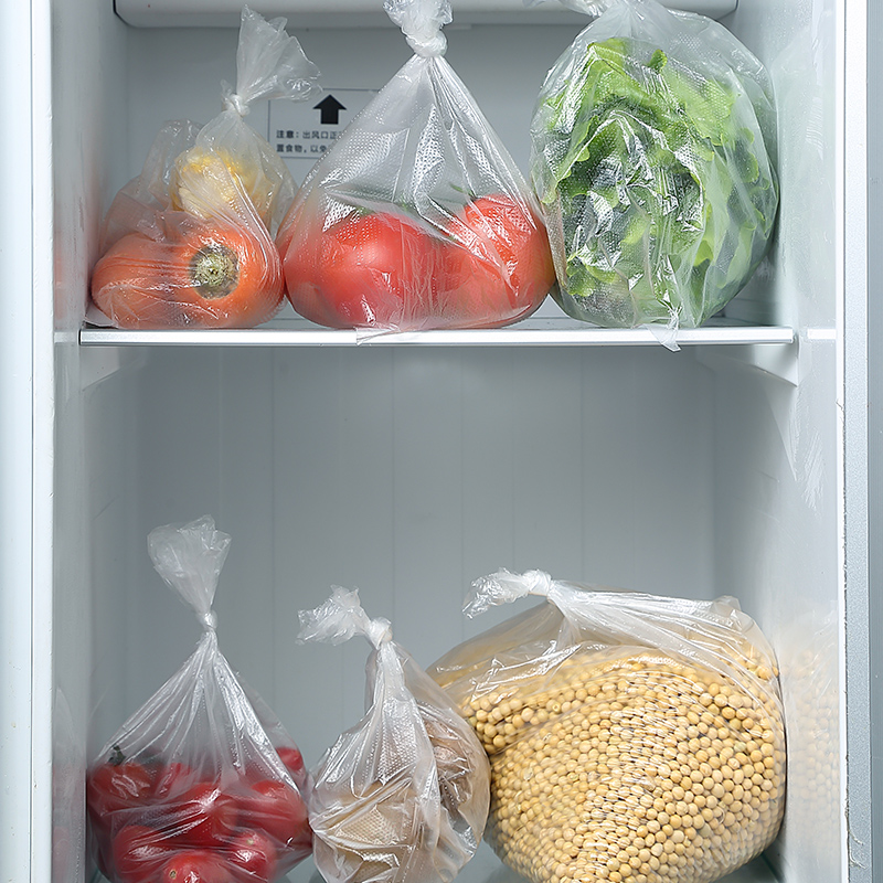 保鲜袋食品袋厨房冰箱耐高温手撕袋加厚点断式商品密封纹路特大号 - 图0