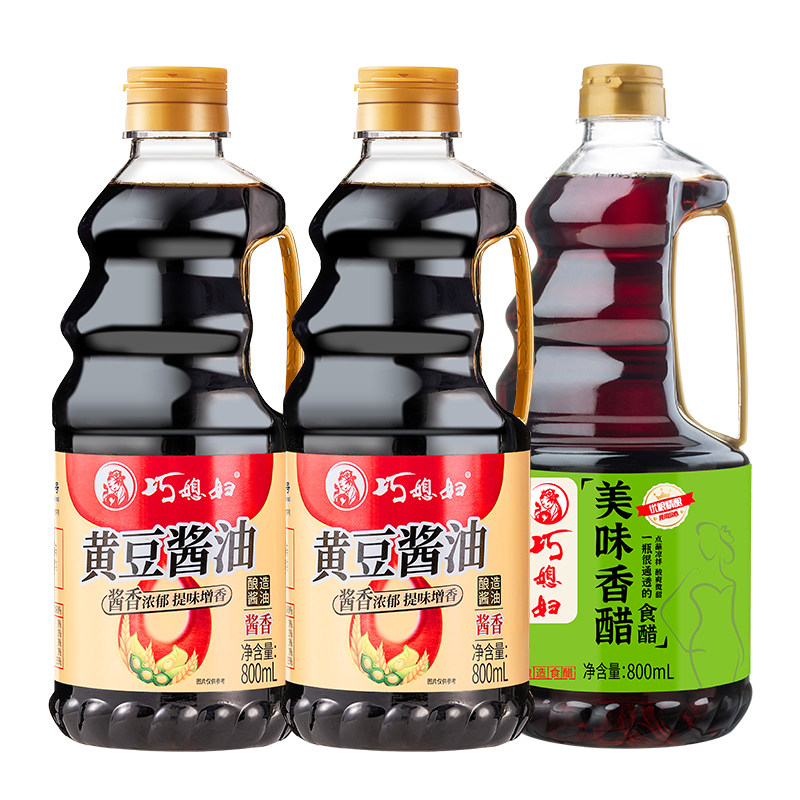巧媳妇黄豆酱油800ml装酿造酱油生抽炒菜凉拌家用调味