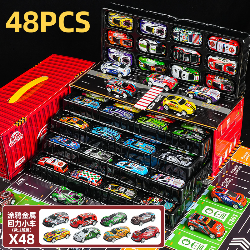 合金儿童玩具车套装小汽车赛车迷你模型车宝宝3岁6男孩六一节礼物 - 图3