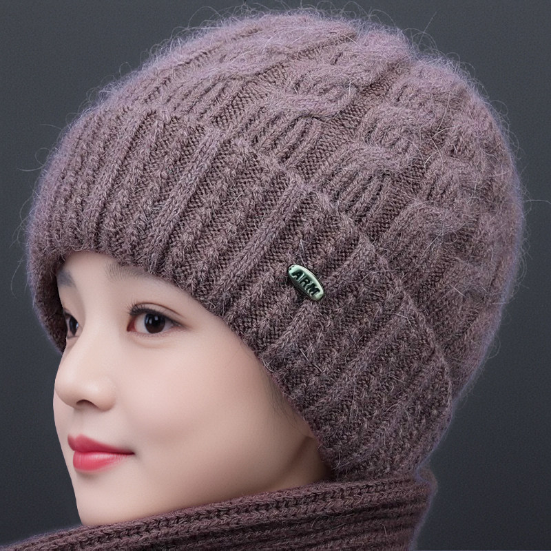 中老年人帽子女秋冬天妈妈毛线加绒厚保暖帽奶奶针织帽老人棉帽,淘宝优惠券,粉丝福利购,淘宝优惠卷