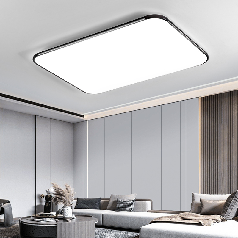 超薄LED客厅吸顶灯长方形现代简约爆款流行大灯卧室餐厅房间灯具-图0
