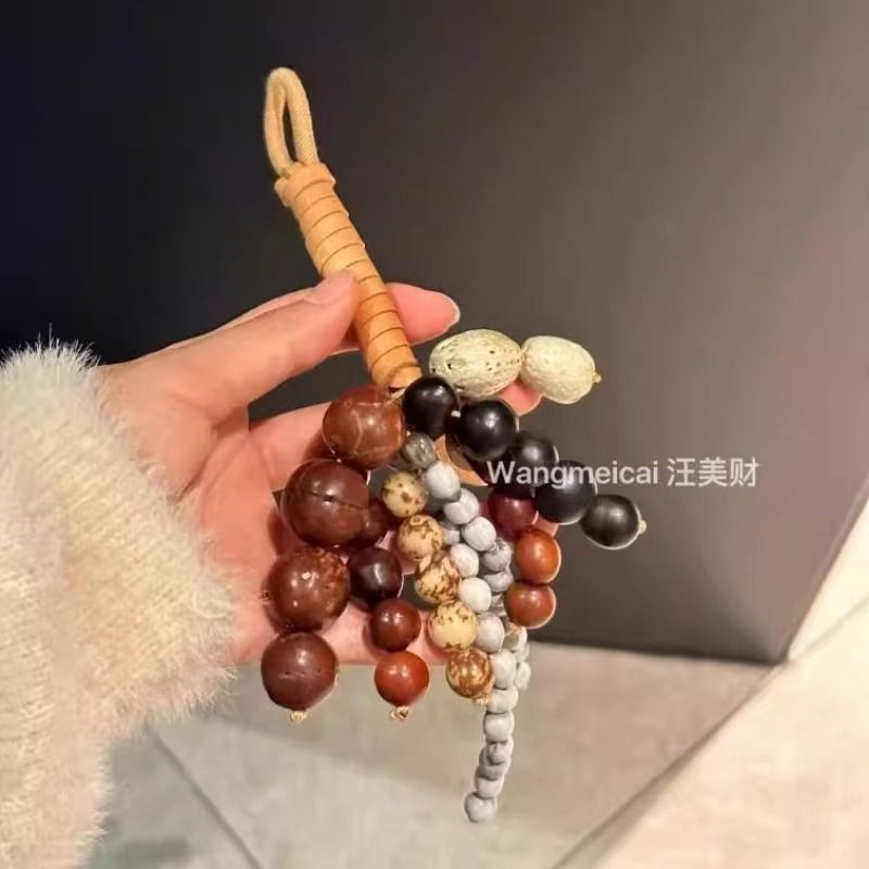 文淇同款包挂件满愿种子挂饰手工编织高级感挂件女2025新款发饰 - 图2