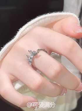 银色蝴蝶结戒指|超1.4万次加购