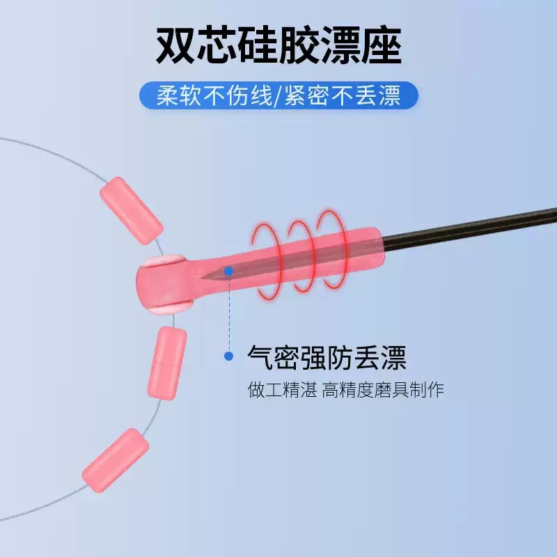 钓鱼太空豆套装全套硅胶高端优质组合超紧无结主线组竞技配件渔具 - 图2