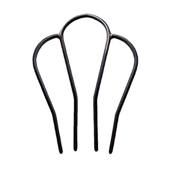 精致发簪四齿插梳盘发神器女丸子头懒人发梳气质U型固定头饰发卡