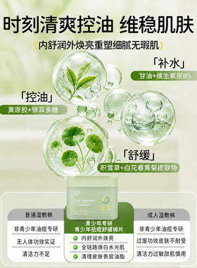 青少年祛痘棉片湿敷黑头粉刺深层清洁水杨酸舒缓控油保湿面部学生