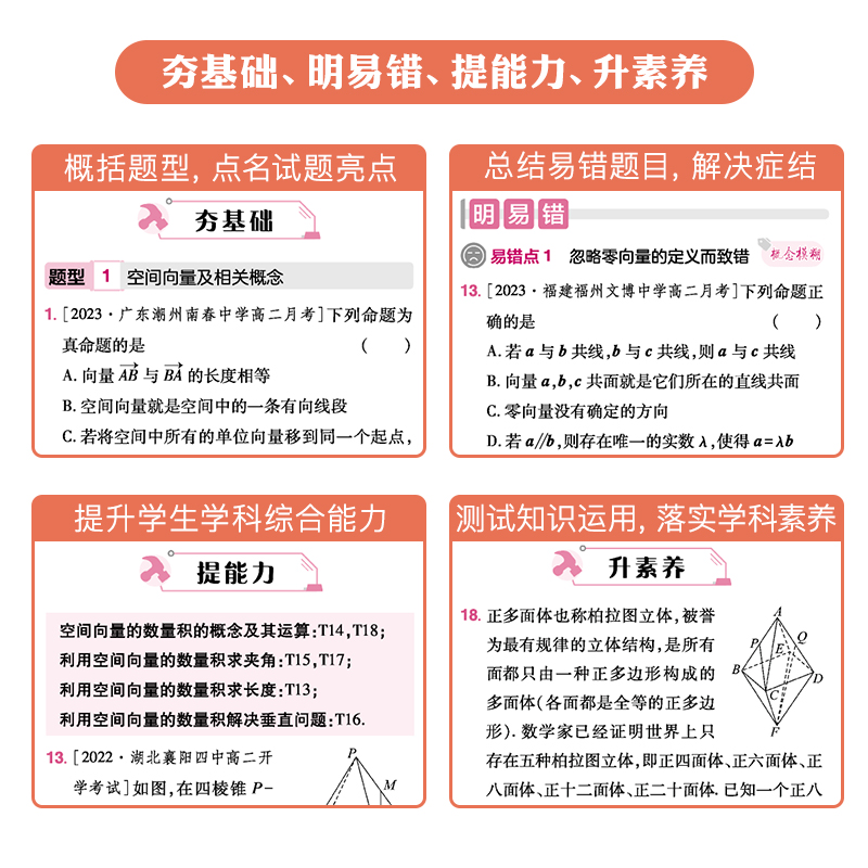 2024练习生高中同步练习题册语文数学英语物理化学生物政治历史地理必修一二三选修人教a版高一高二上下册万向思维教辅资料必刷1题-图2