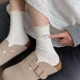 ຖົງຕີນບາງໆກາງ-calf socks ສໍາລັບພາກຮຽນ spring ແລະ summer