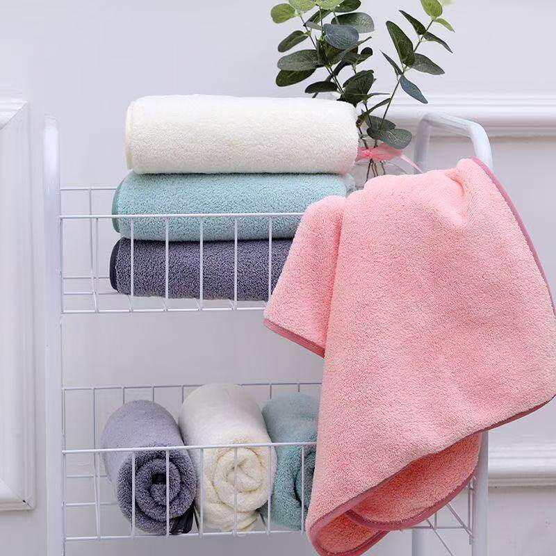 7A抗菌麦穗毛巾柔软面巾洗脸家用吸水不掉毛微粒绒毛巾