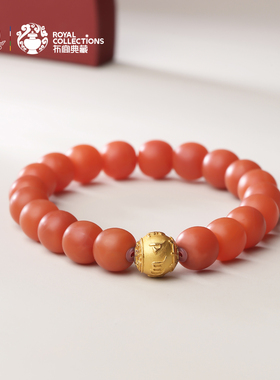 布达拉宫保山南红手串六字真言925银配饰藏式民族风玛瑙手链男女