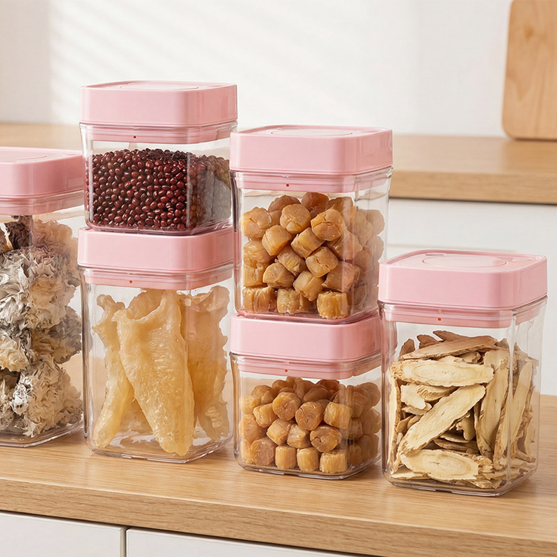 真空密封罐五谷杂粮收纳盒密封盒储物罐厨房陈皮面条收纳罐容器,淘宝优惠券,粉丝福利购,淘宝优惠卷