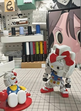 手工diy凯蒂猫网红潮玩模型玩具