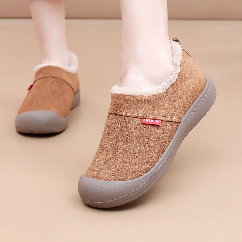 回力老北京棉鞋女中老年人妈妈鞋冬季加绒豆豆鞋软底防滑奶奶棉鞋,淘宝优惠券,粉丝福利购,淘宝优惠卷