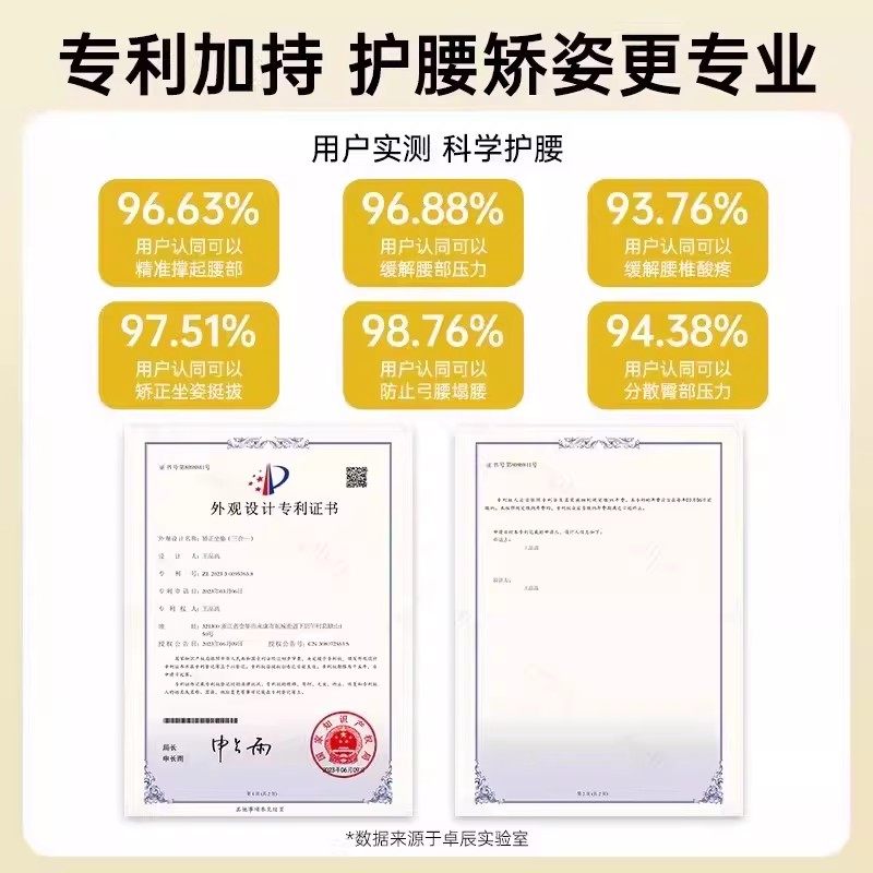 护腰坐姿椅人体工学设计腰部久坐靠背垫办公椅子腰椎按摩臀部劳损,淘宝优惠券,粉丝福利购,淘宝优惠卷