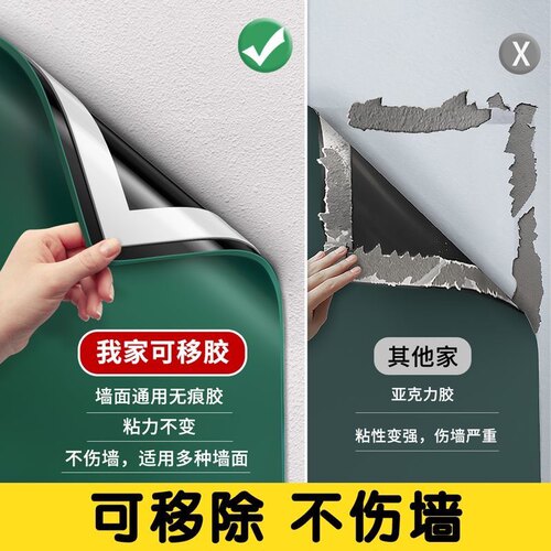 白板墙贴可移除磁性办公室在墙上儿童教学画板不伤墙磁吸家用小黑板贴玻璃磁力可擦白板贴支架办公白板写字板 - 图2