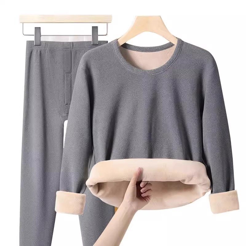 超暖绒保暖内衣男款加绒加厚冬季2025新款秋衣秋裤男士保暖套装,淘宝优惠券,粉丝福利购,淘宝优惠卷