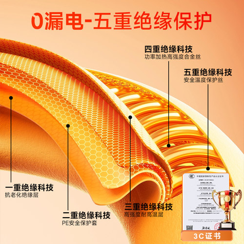 志高石墨烯电热毯电褥子单双人双控调温2026新款正品官方旗舰店 - 图1