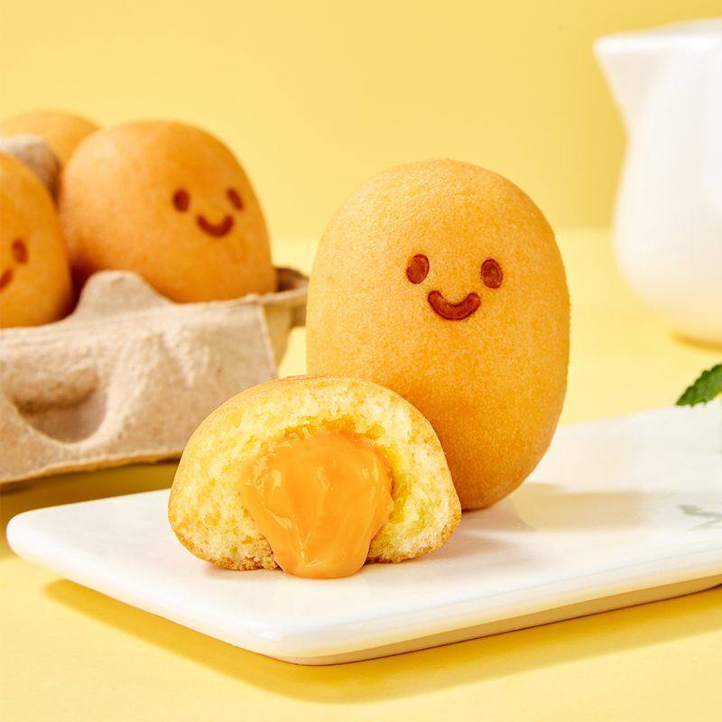 诺贝达微笑鸡蛋仔面包爆浆夹心面包可爱儿童早餐零食代餐点心夜宵,淘宝优惠券,粉丝福利购,淘宝优惠卷