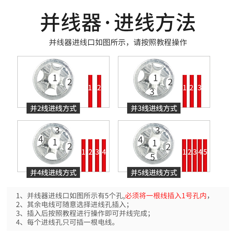 手摇式并线器接线端子免剥皮全自动手动通用快接线头电工工具神器 - 图1