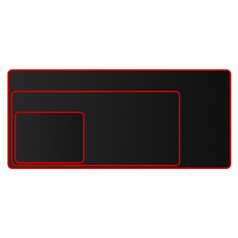 鼠标垫办公电竞游戏锁边纯色台式笔记本家用桌垫黑色男女超大桌面