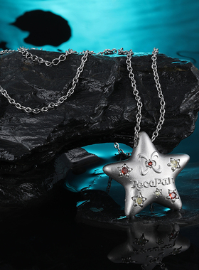 彩色多巴胺星星吊坠长款项链