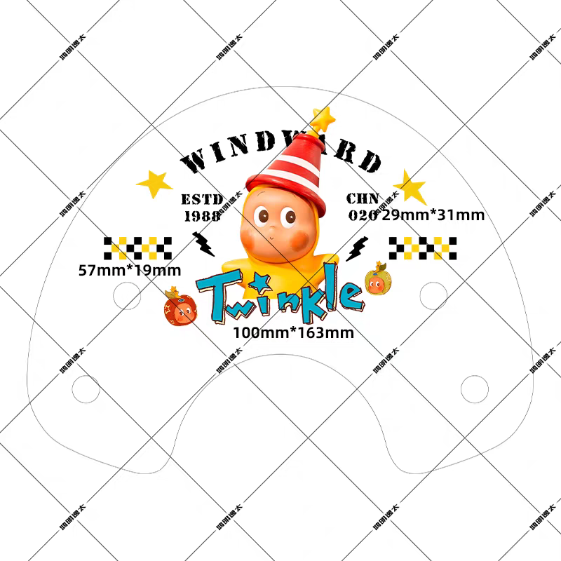 适用于电动摩托车星星人风挡装饰贴卡通可爱防水划痕遮挡贴纸,淘宝优惠券,粉丝福利购,淘宝优惠卷