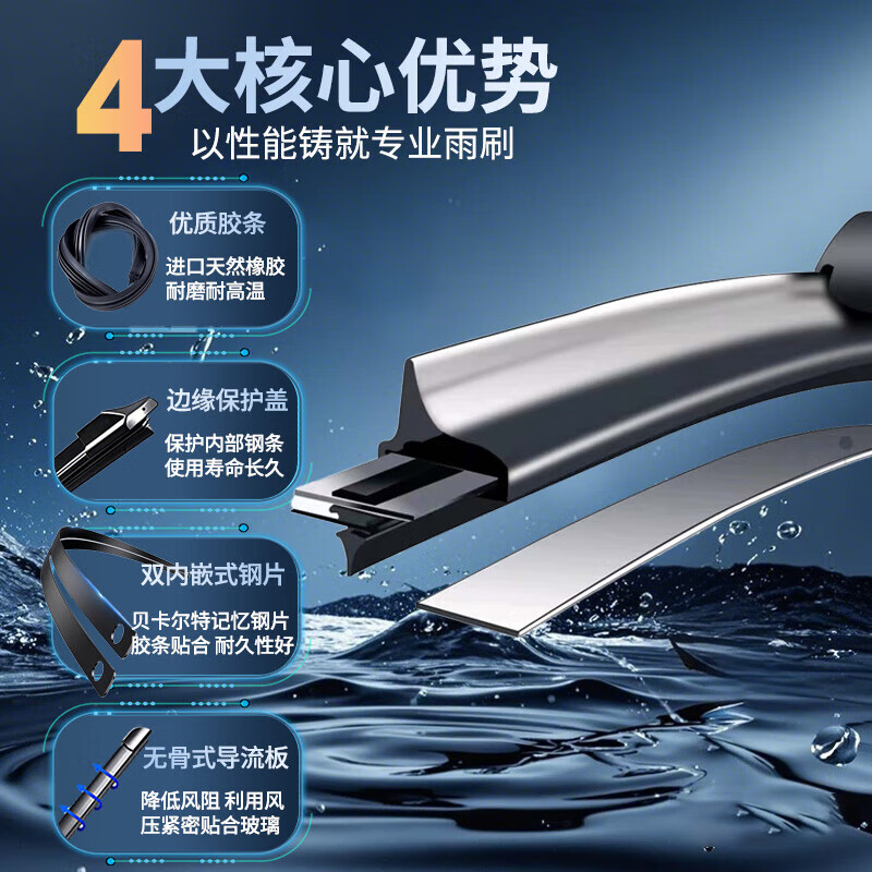 赛力斯无骨雨刷器雨刮片适配雨刮问界M5/M7/M9 AITO/蓝电/SF5等