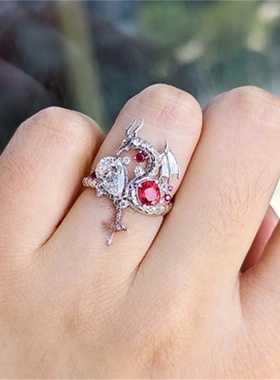 《永远的七日都》彼安汀印象衍生双石小龙戒指乙游二次元