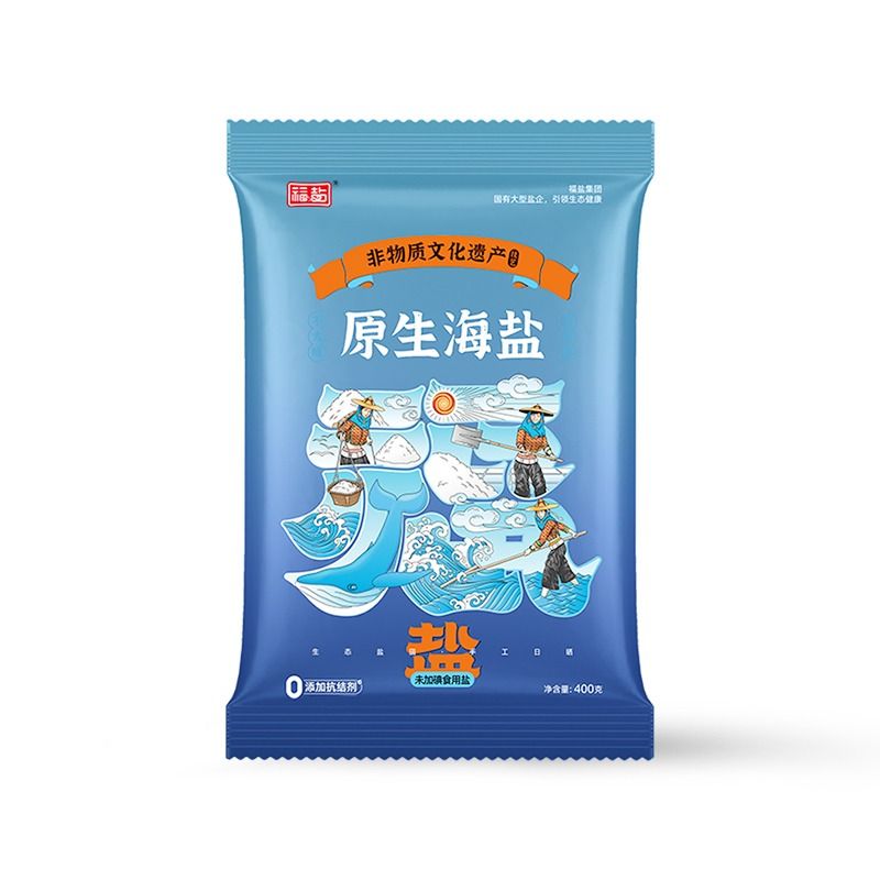 福盐无碘盐甲状腺专用食用海盐不加碘未腌制泡菜盐食用盐家用天然