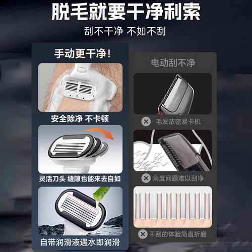 男士私密刮毛器阴毛修剪剃刀男式脱毛刀女腋毛刮腿毛神器小除毛器 - 图2
