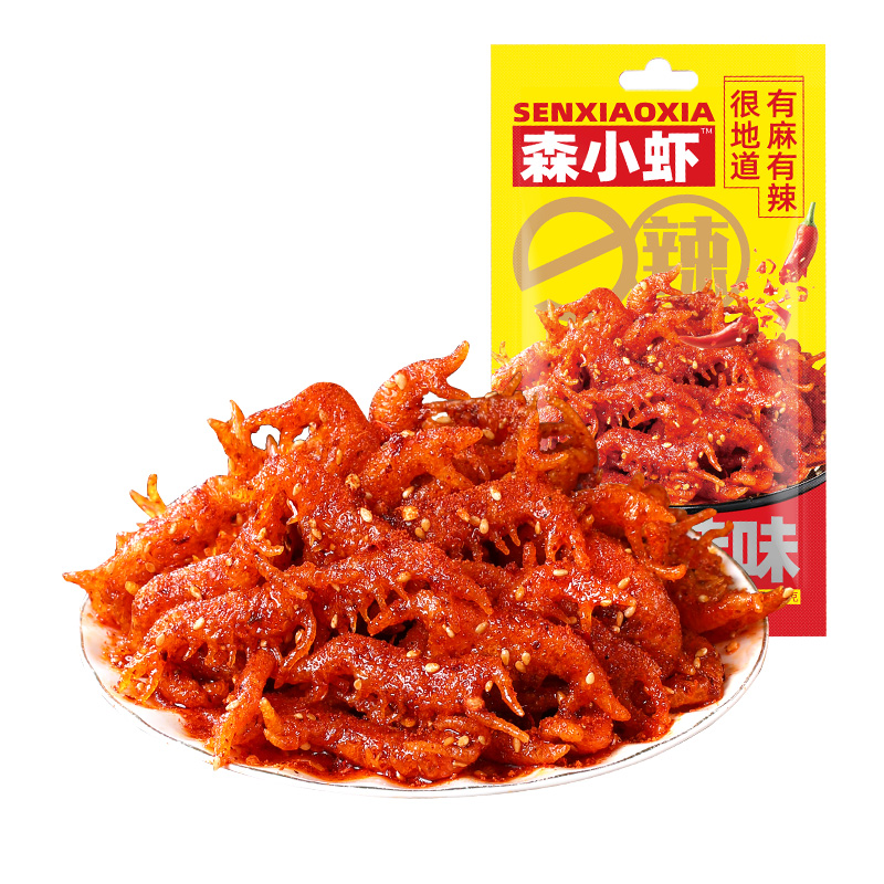 2w【官补1元】素小龙虾辣条2大包网红零食
