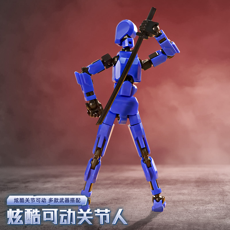 积木dummy儿童人偶多关节可动超3d打印萝卜小人幸运13男孩子玩具 - 图2