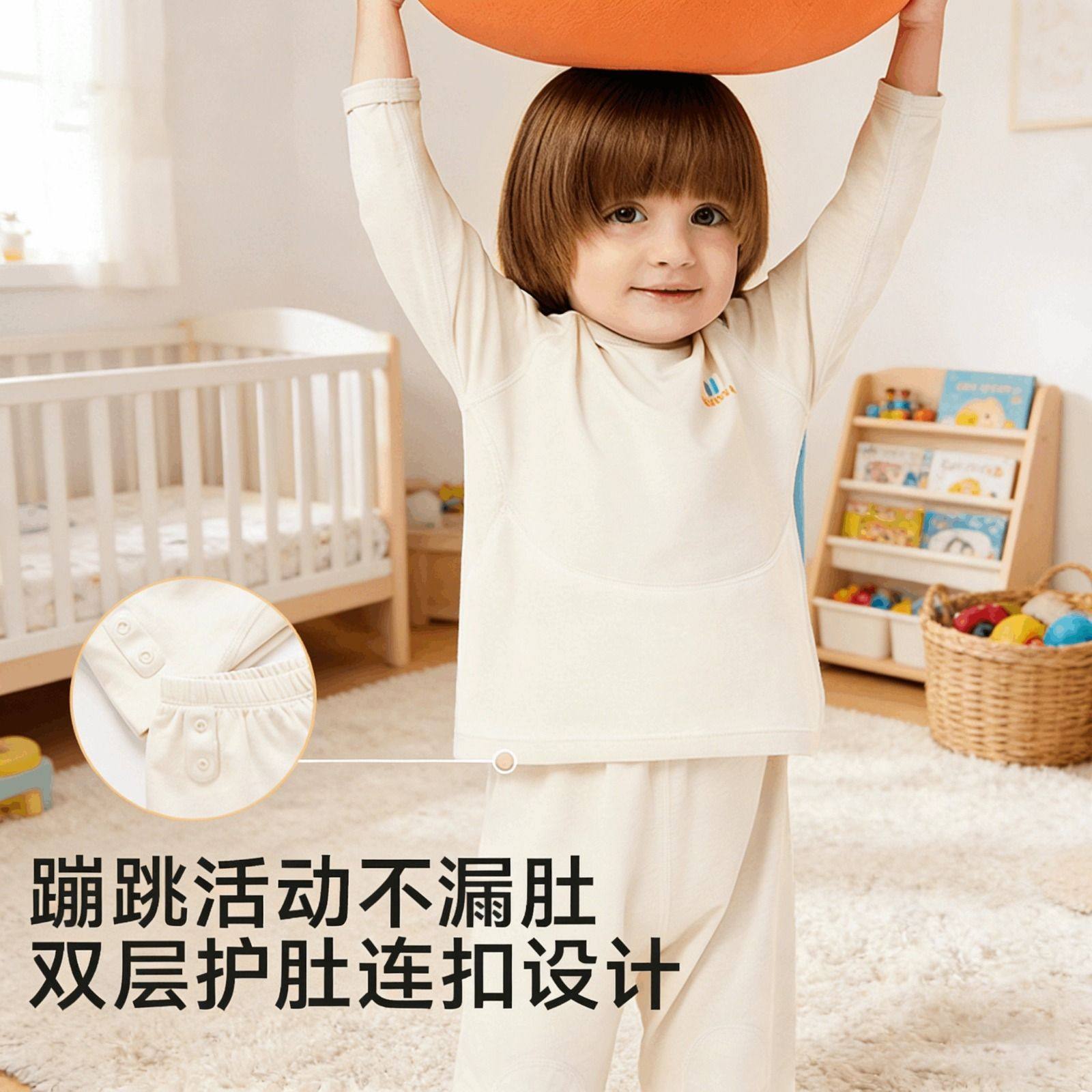 儿童内衣打底套秋衣秋裤轻薄透气保暖男女童睡衣打底四季薄款内穿,淘宝优惠券,粉丝福利购,淘宝优惠卷