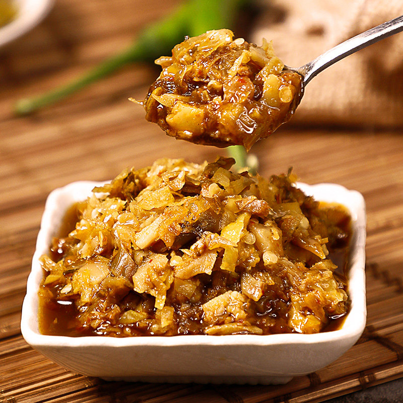 暴下饭香菇牛肉酱菌菇鸡肉酱香菇佐餐下饭酱下饭菜瓶装四川风味