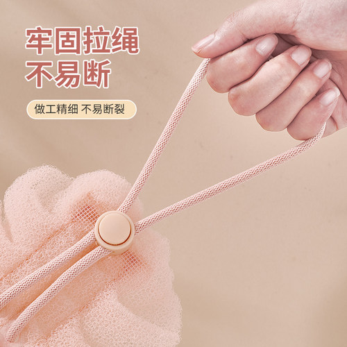 洗澡搓背不求人沐浴球拉背一体两用搓澡巾神器长条搓泥擦背浴花 - 图2