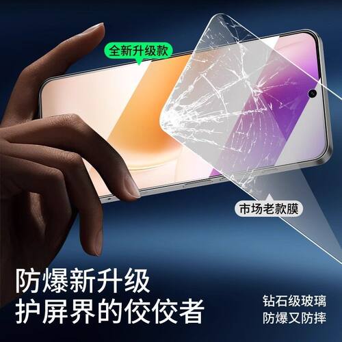 适用iQOO15/15ultra康宁钢化膜Z11/11turbo手机膜neo10/11Z10x防指纹Z9Z8Z7Z6Z5Neo10Pro全屏防摔黑边护眼 - 图3